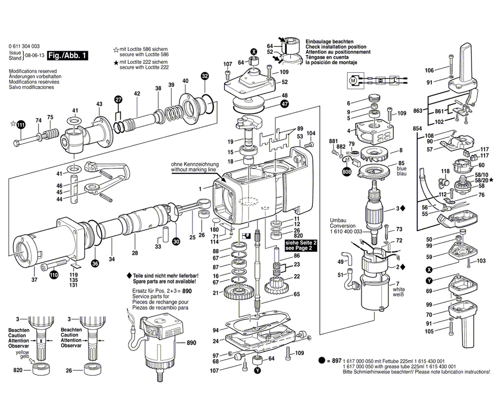 Buy Bosch 11304 (0611304034) Replacement Tool Parts Bosch 11304 (0611304034) Other tools in