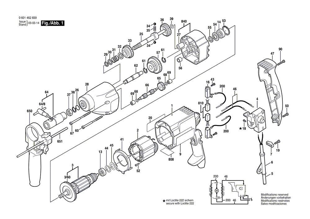 Buy Bosch 1462VS (0601462839) 3/8" Tapper w/ Auto Reverse Replacement