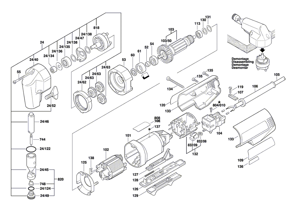 Buy Bosch 1529B(0601529239) Replacement Tool Parts Bosch 1529B