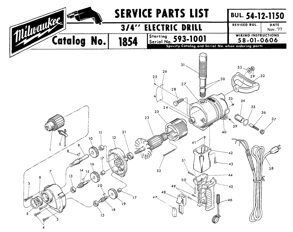 Milwaukee Drill Parts Diagram - General Wiring Diagram