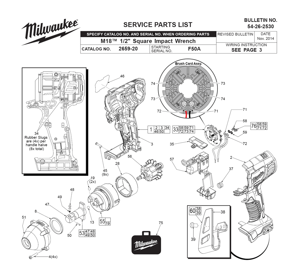 Buy Milwaukee 265920(F50A) Replacement Tool Parts Milwaukee 265920