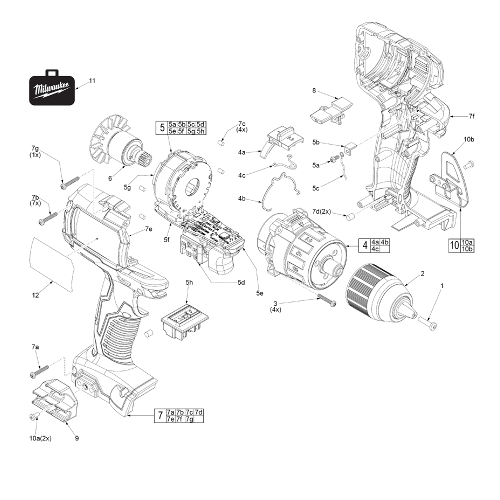 33 Milwaukee Drill Parts Diagram - Free Wiring Diagram Source