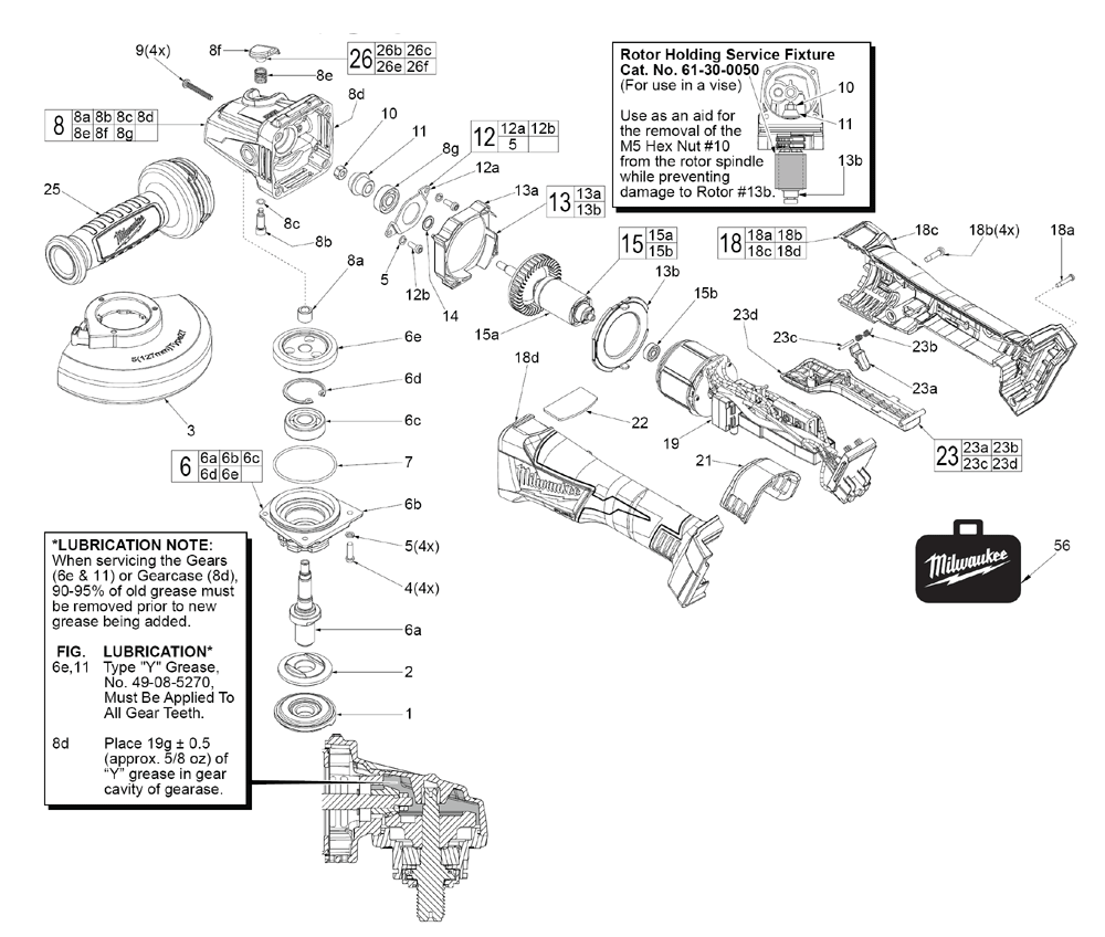 Buy Milwaukee 2783-22-(G48A) M18 FUEL™ Braking Replacement Tool Parts