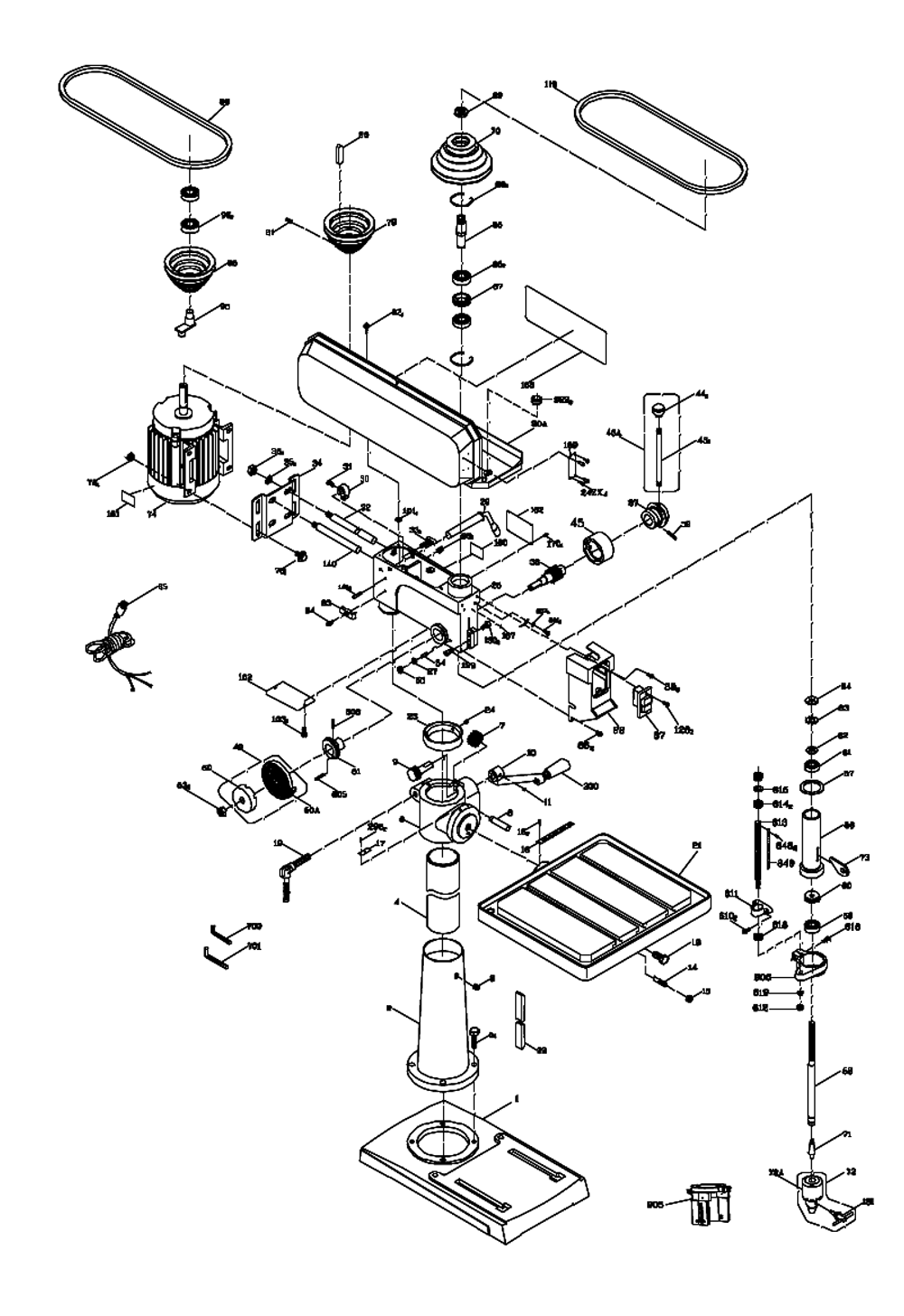 Buy Jet 354402 J-2550 20 Inch 1HP, 115V, 1PH Floor Model Replacement