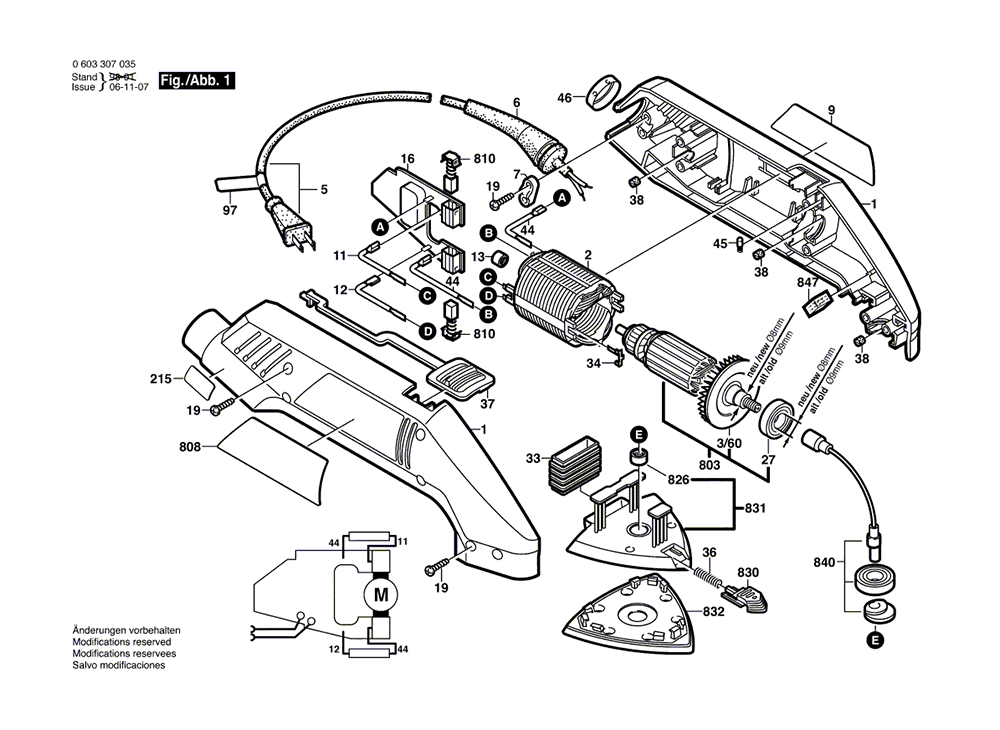Buy Bosch B7000 (0603307035) Replacement Tool Parts Bosch B7000 (0603307035) Other tools in