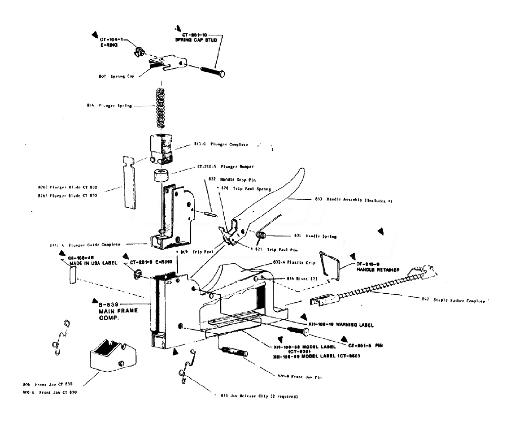 Stanley Sharpshooter Staple Gun Parts Diagram General Wiring Diagram