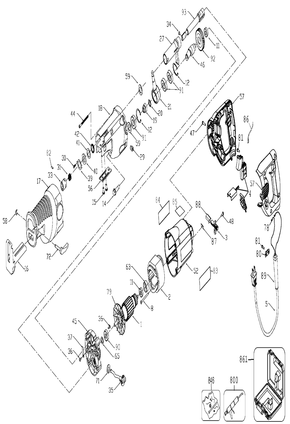Buy DeWalt DW311K Type2 11/8 Inch Heavy Duty Reciprocating w/ Orbital