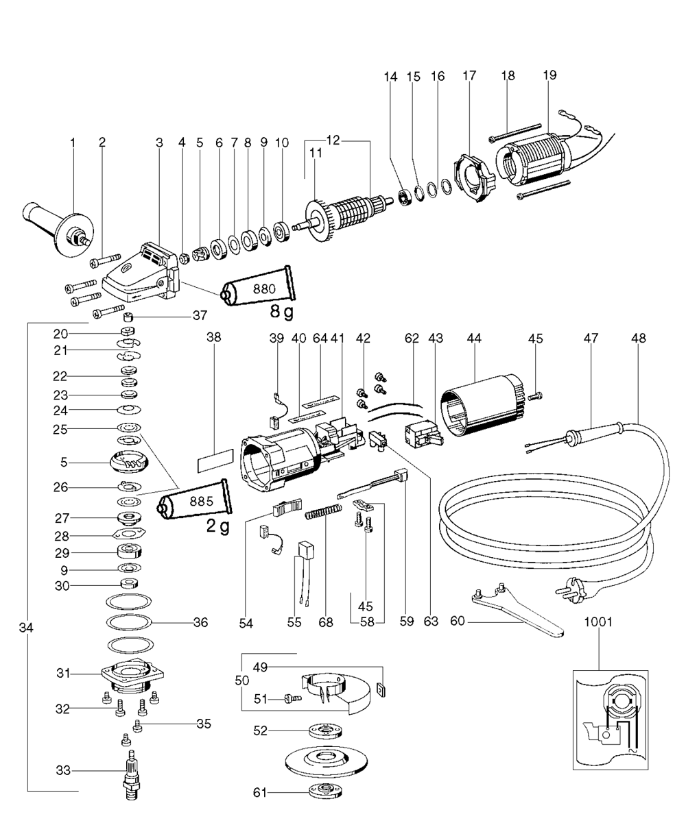 Buy Metabo EW6114S-(606014420) Replacement Tool Parts | Metabo EW6114S