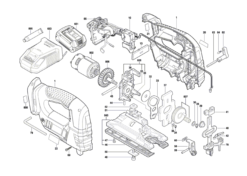 Buy Bosch JSH180(3601E8J311) 18Volt LithiumIon Jig Saw Replacement