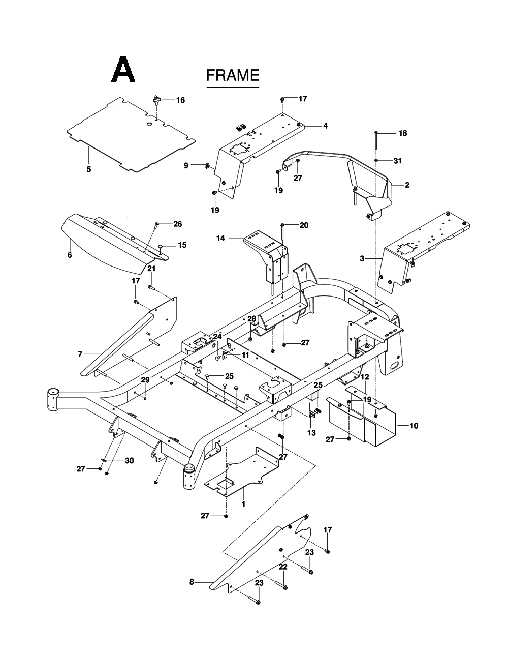 Buy Husqvarna MZ52(96727740300) Replacement Tool Parts Husqvarna