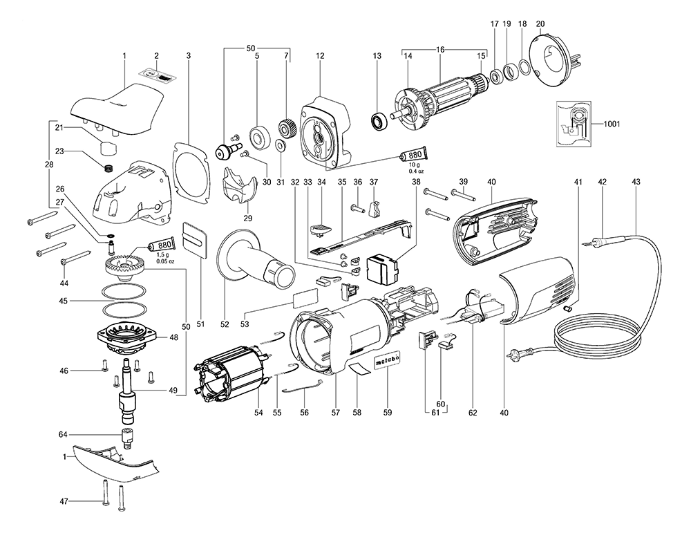 Buy Metabo PE12-175-(02175310) Replacement Tool Parts | Metabo PE12-175