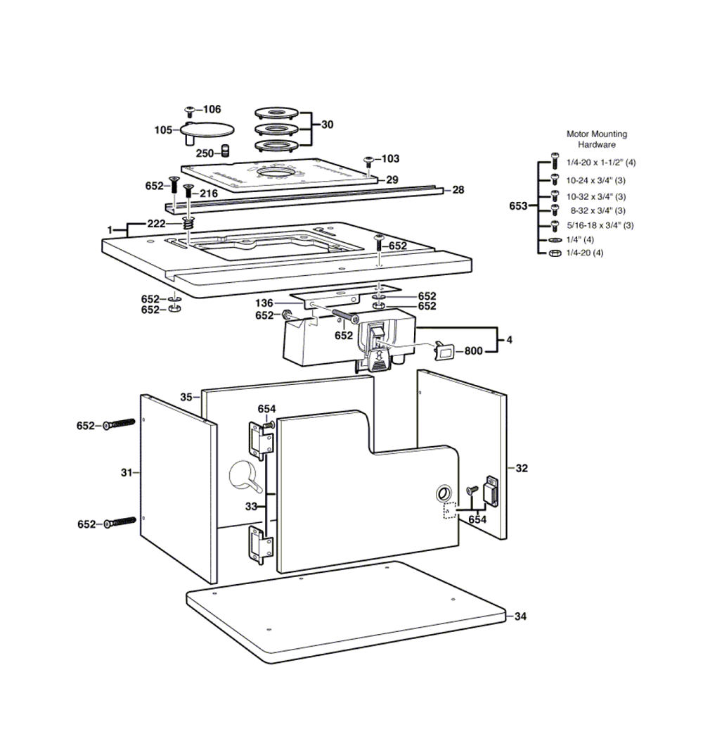 Buy Bosch RA1171(2610007634) Benchtop Table Replacement