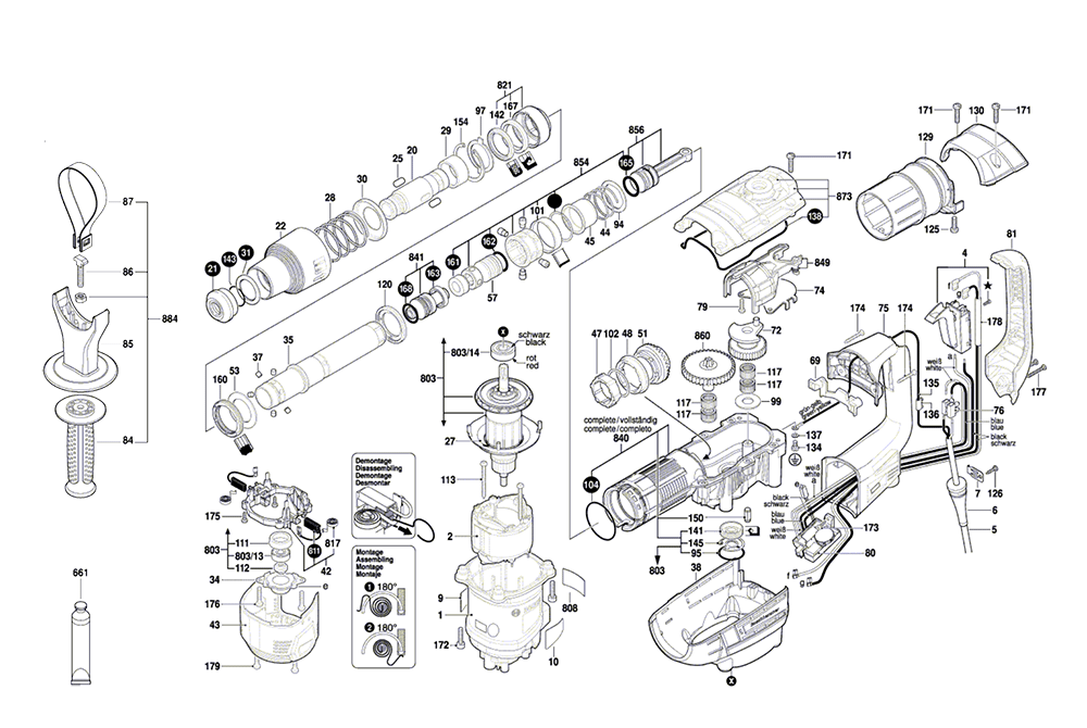 Buy Bosch RH540M(3611B69010) 19/16" Spline Rotary Hammer Replacement