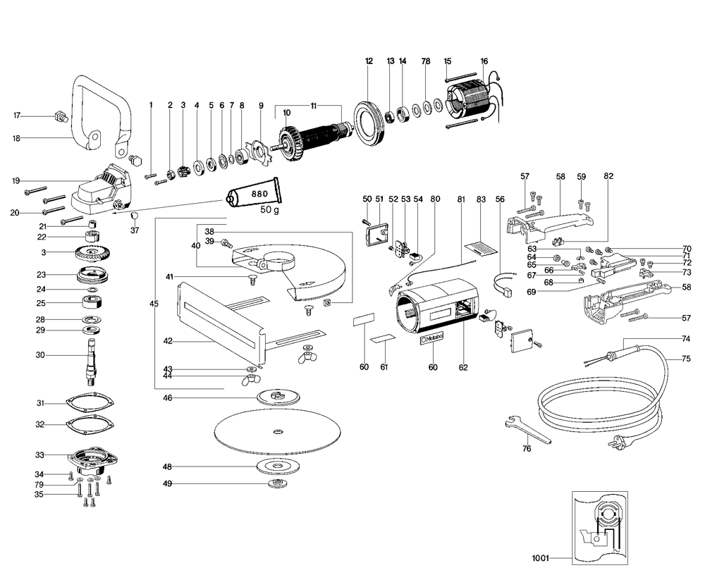 Buy Metabo TR23300(602330420) Replacement Tool Parts Metabo TR23300