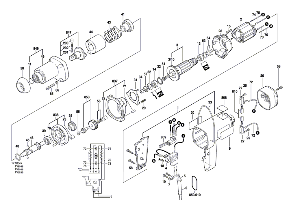 Buy Bosch 1436VSR-(0601436839) Replacement Tool Parts | Bosch 1436VSR