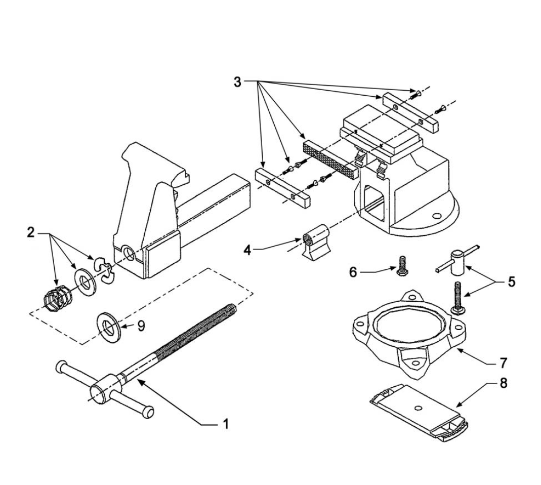 Buy Wilton 14800(4800) Replacement Tool Parts Wilton 14800(4800) Diagram