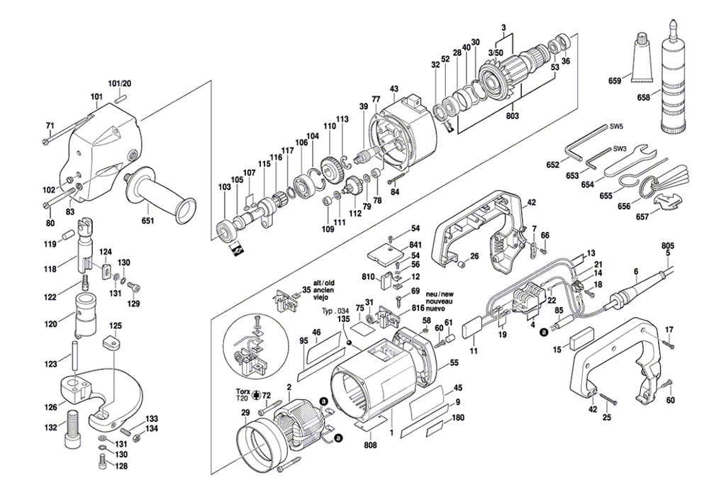 Buy Bosch 1508-(0601508034) Replacement Tool Parts | Bosch 1508