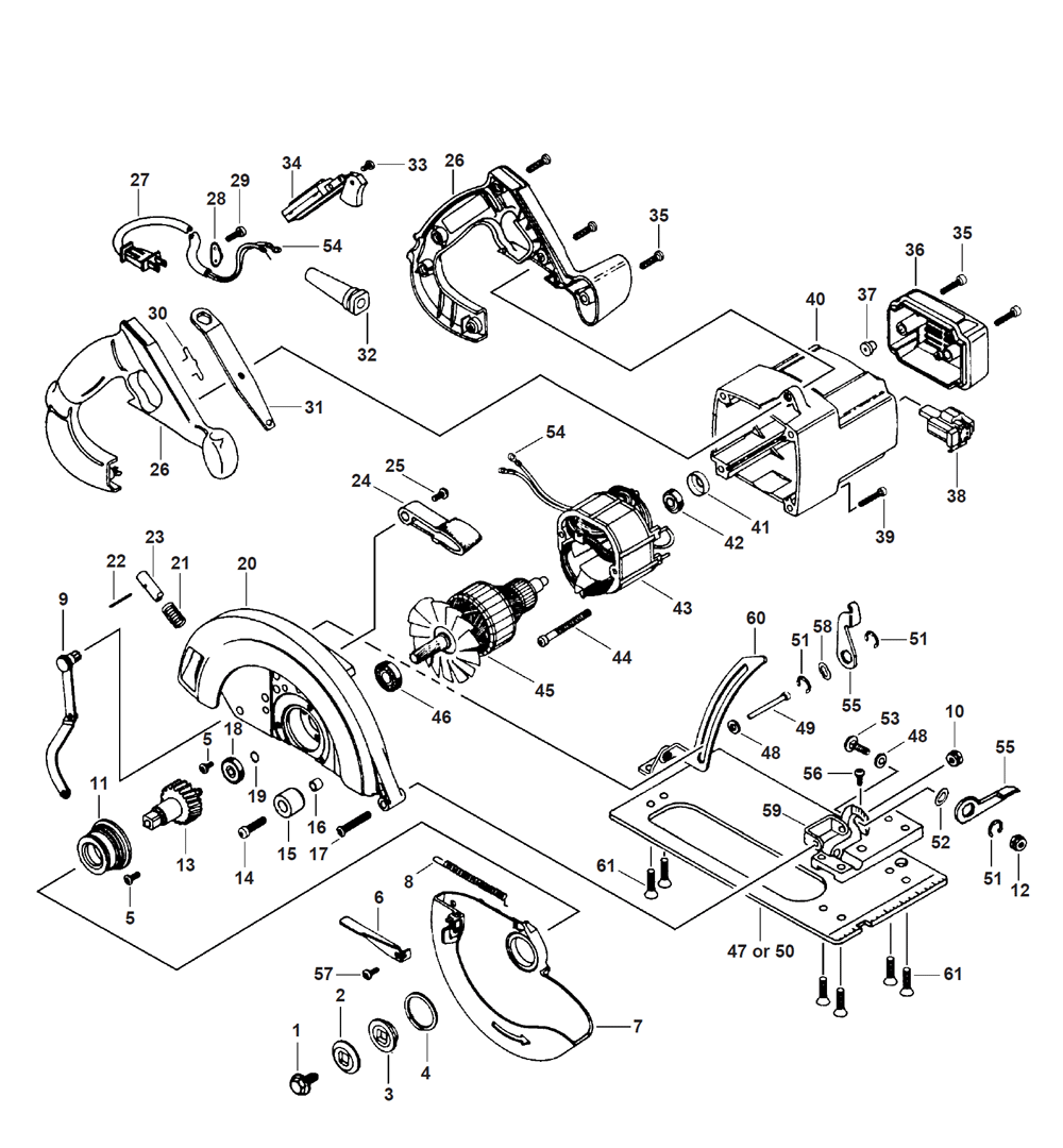 Buy Bosch 1655 (0601655168) 7-1/4" Circular Replacement Tool Parts
