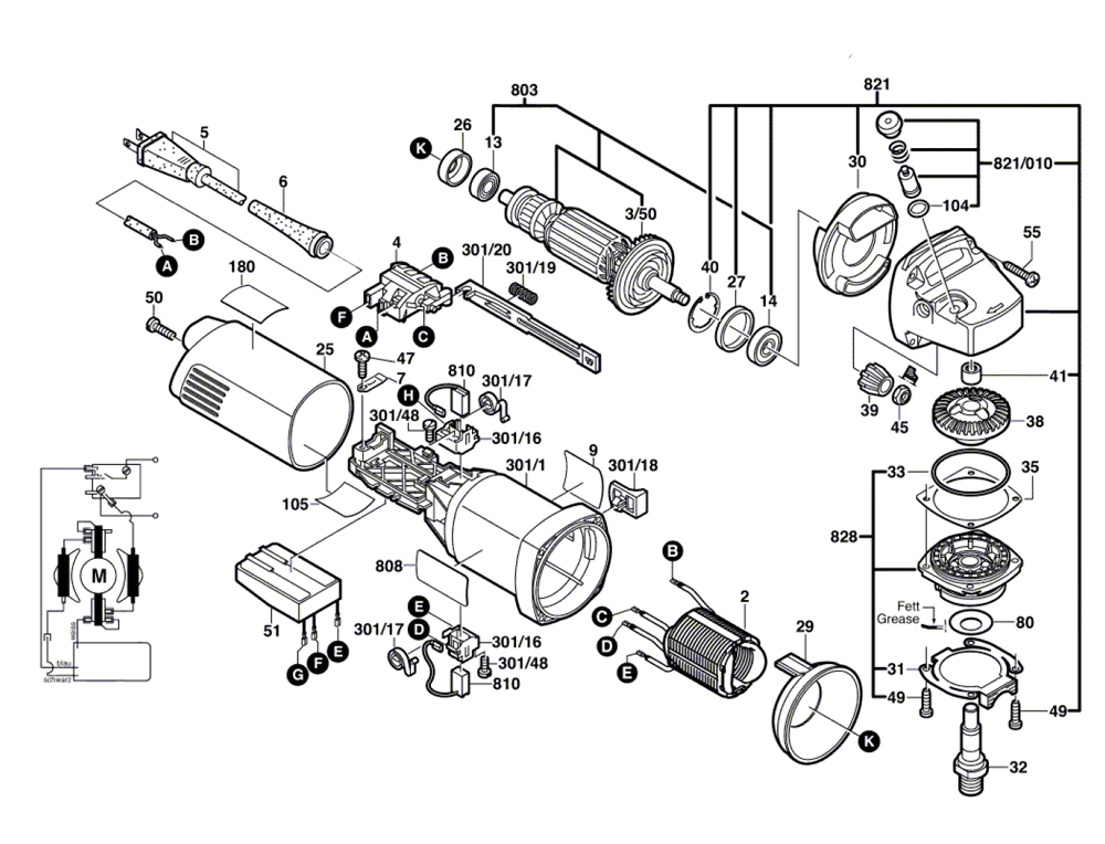 Buy Bosch 1702AE-(0601702739) Replacement Tool Parts | Bosch 1702AE