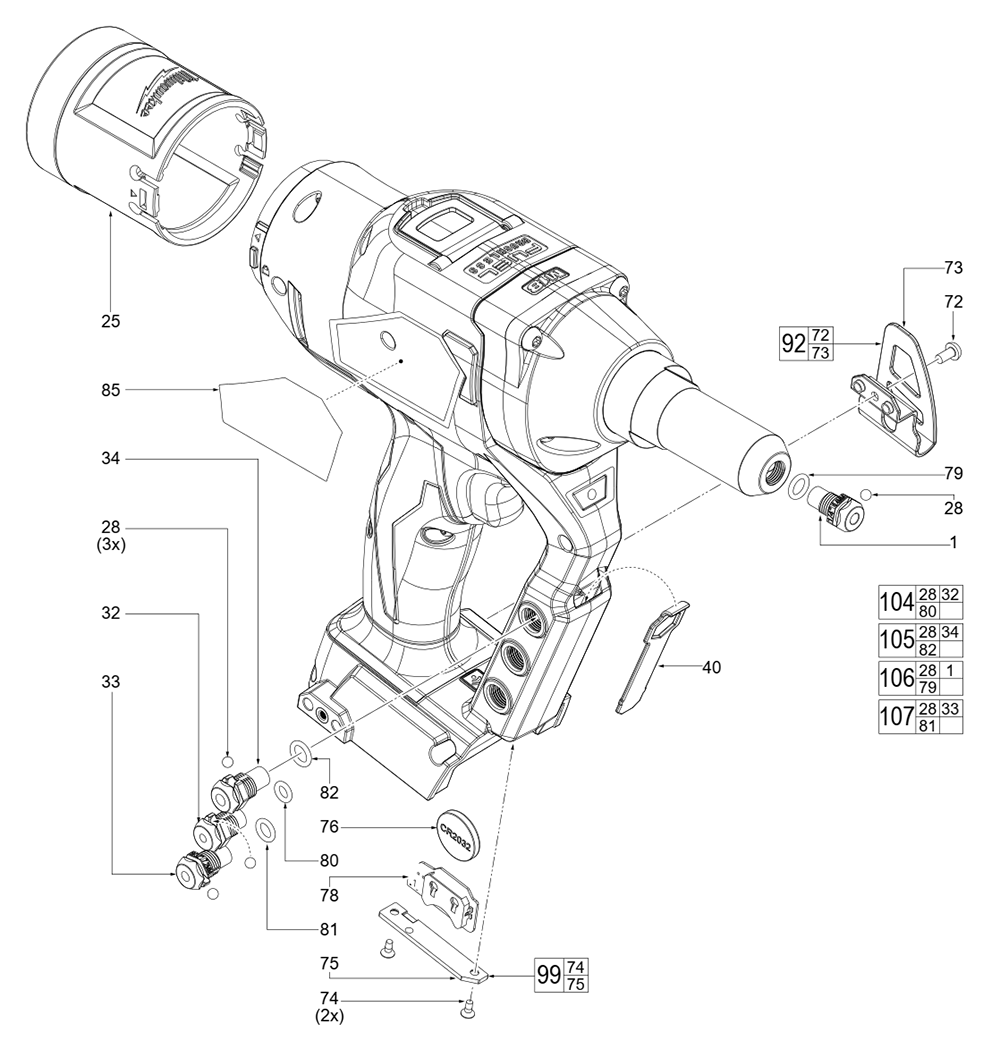 Buy Milwaukee 266020(L93A) M18 FUEL RIVET TOOL with ONEKEY