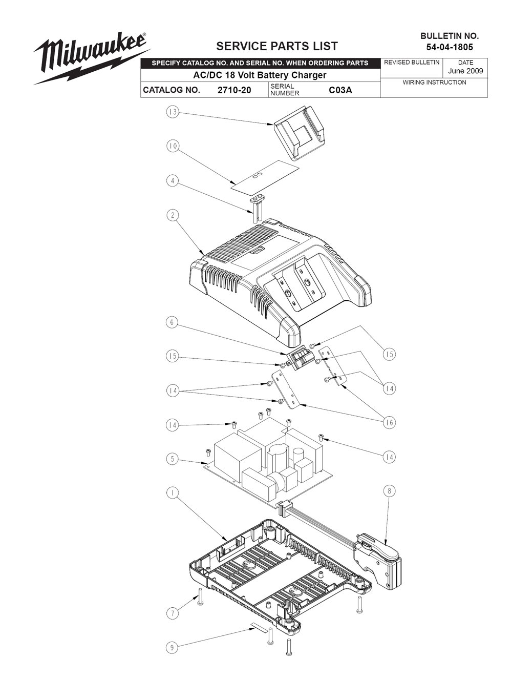 Milwaukee M12 M18 Charger Schematic