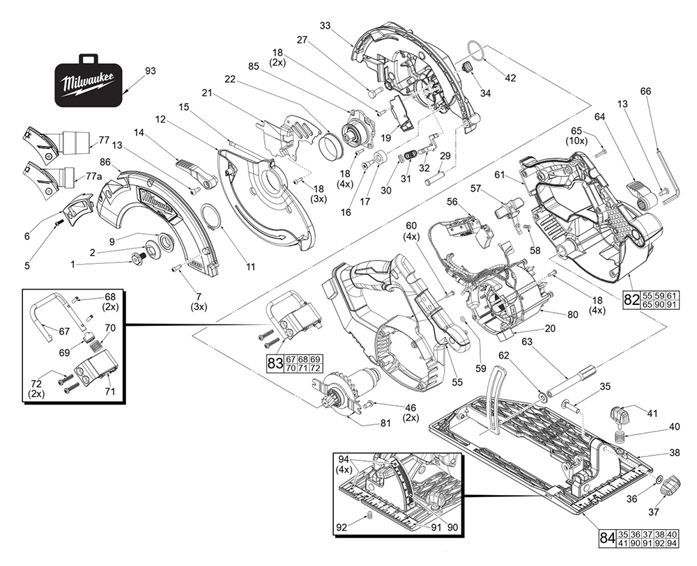 Buy Milwaukee 273220(J72A) M18 FUEL HP 71/4" Circular Saw