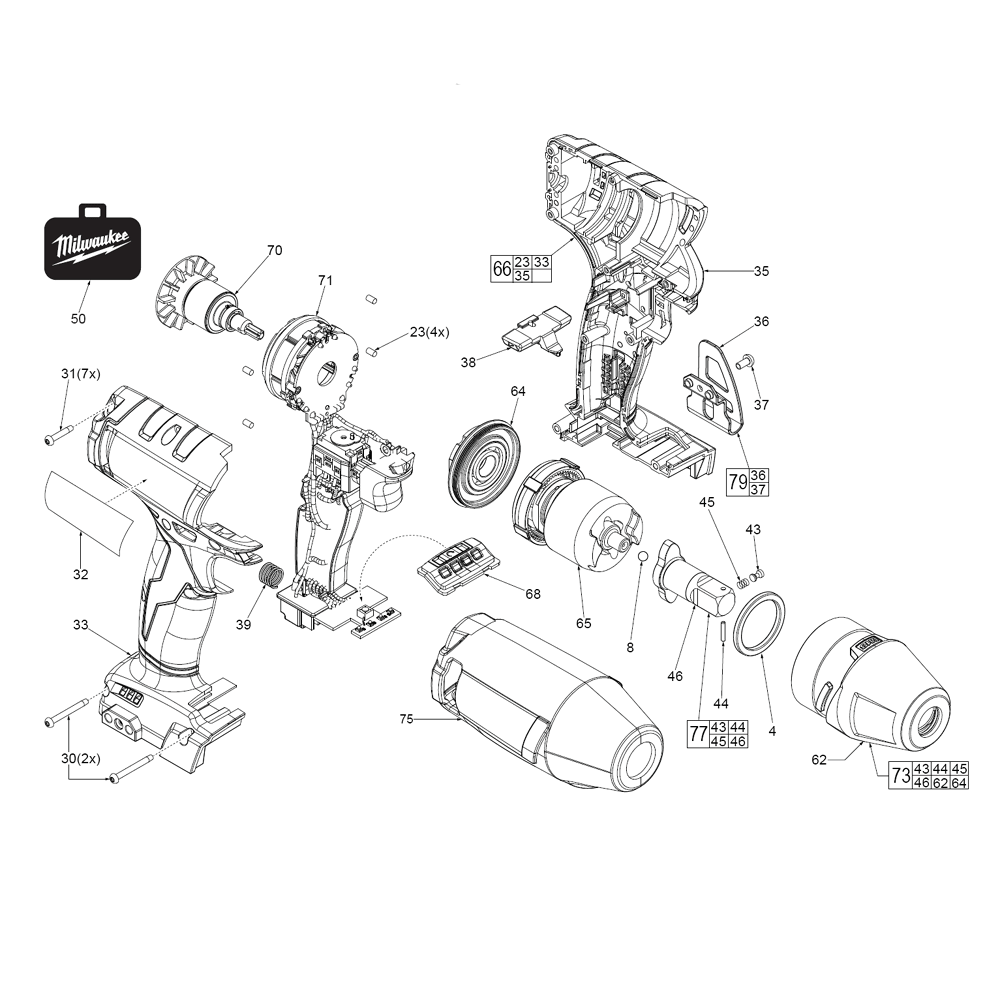 Buy Milwaukee 275520(G78A) M18™ FUEL™ 1/2" Square Impact Wrench