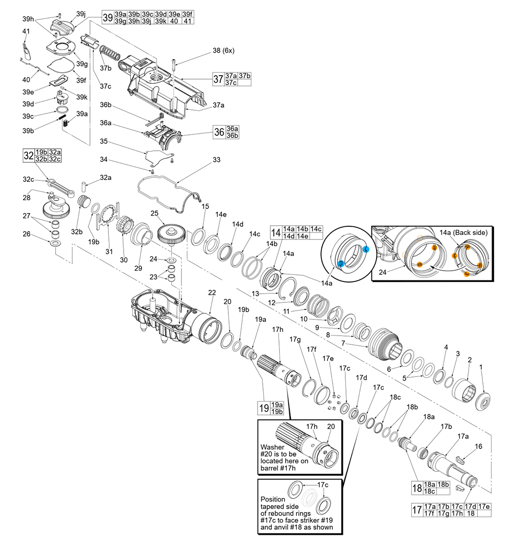 Buy Milwaukee 554621(K61B) 13/4” SDSMax Rotary Hammer Replacement