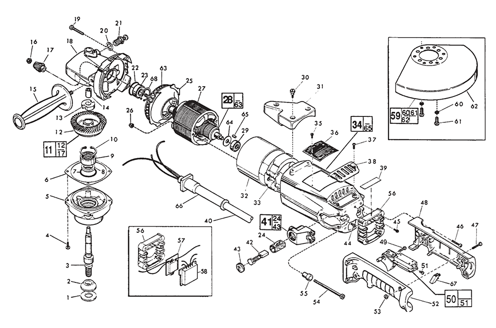 Milwaukee M18 Grinder Parts Diagram