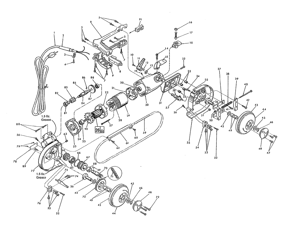 Buy Milwaukee 6225(457150887) Portable Band Replacement Tool Parts