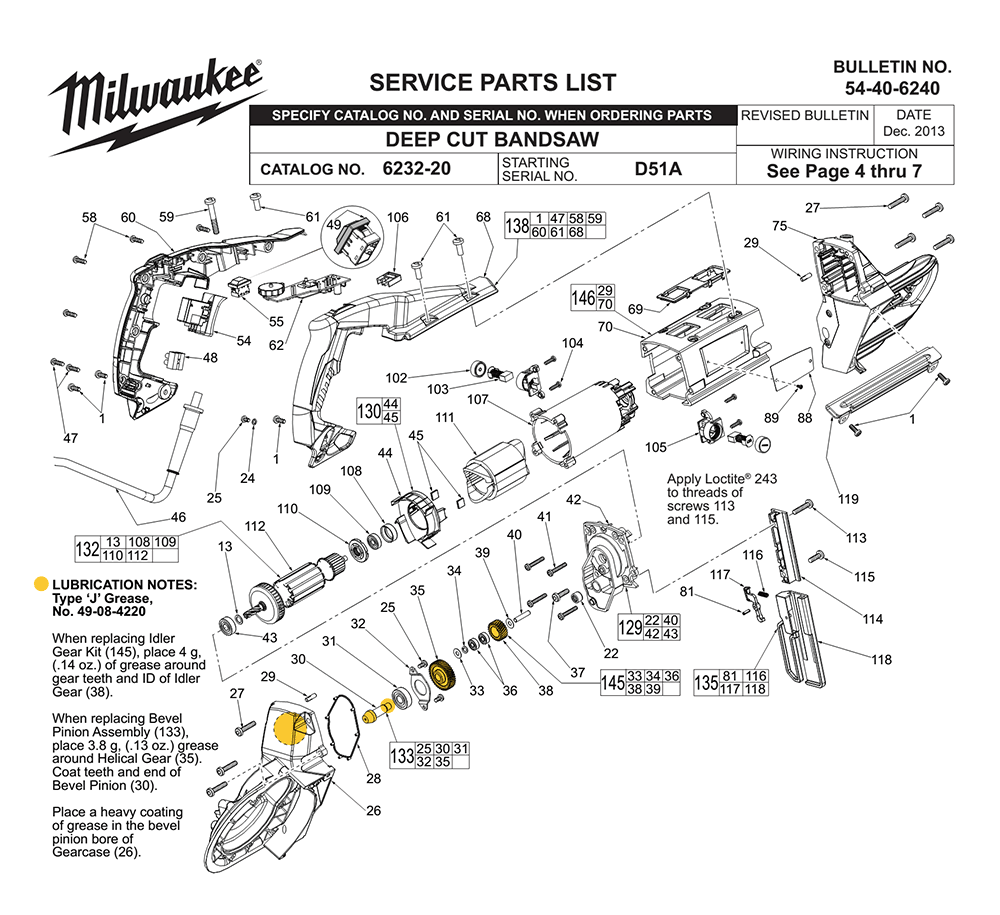 Milwaukee Band Saw 6230n Parts List Reviewmotors.co