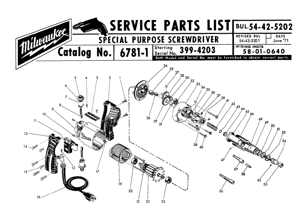 Buy Milwaukee 67811(3994203) Replacement Tool Parts Milwaukee 6781