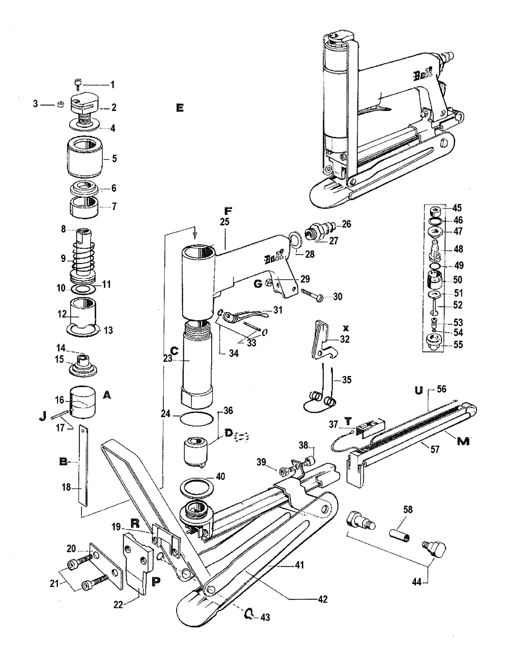 swingline 747 stapler repair diagram