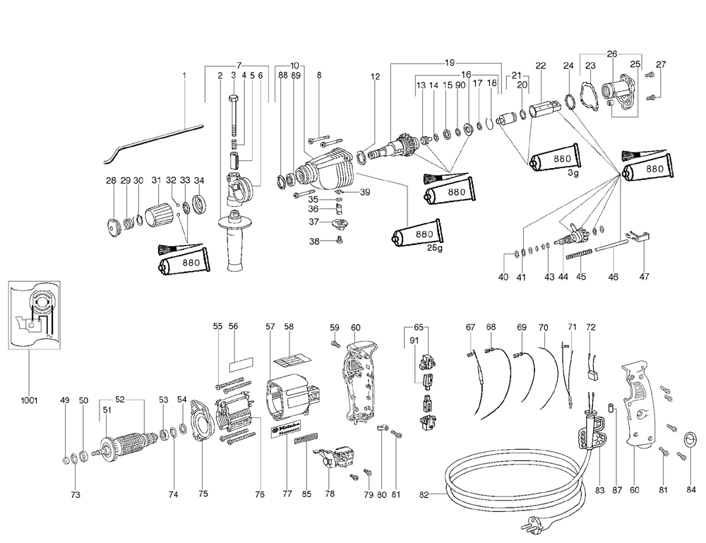 Buy Metabo BHE6011SRL(606011421) Replacement Tool Parts Metabo