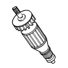 Bosch 2 604 010 536 Armature with Fan 110-115V