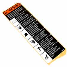Briggs and Stratton 194799GS Decal, Danger