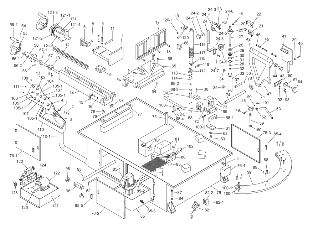 Jet Horizontal Band Saw Replacement Parts