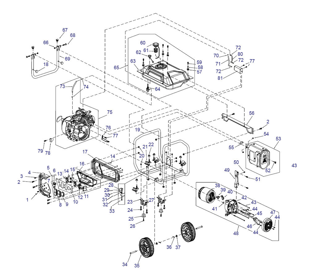 Buy Generac G0076780(GP3600) GP3600 212CC PR 50ST Replacement Tool