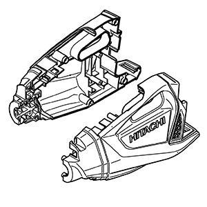 Hitachi 335-227 Housing (a).(b) Set