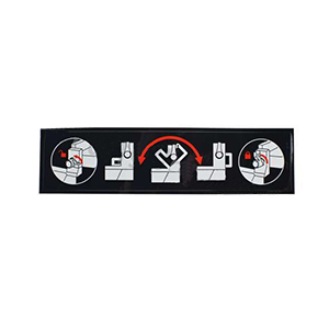 Hitachi 371660 Warning Label F  C10RJ