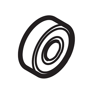 Hitachi 376128 Ball Bearing 607DD