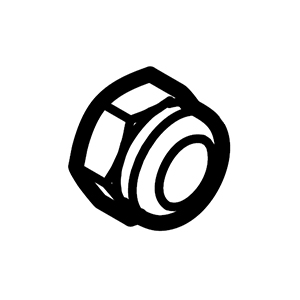 Hitachi 377291 Nylon Nut M5