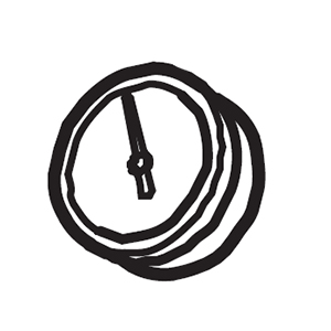 Hitachi 377727 Pressure Gauge
