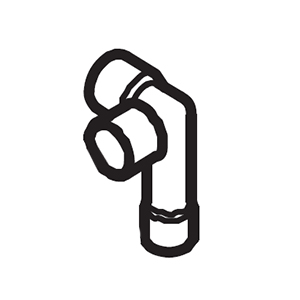 Hitachi 377733 Three-way Elbow