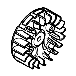 Hitachi 6698415 Magneto Rotor