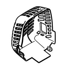 Hitachi 6698494 Replaced by 660-0336 - Muffler COVER,CG27EASP TCG27EA