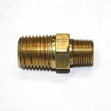 Interstate Pneumatics FA214 1/8" X 1/4" Npt Male Brass Hex Nipple Reducer