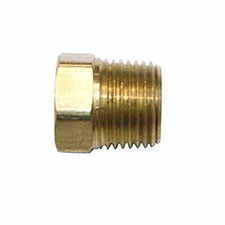 Interstate Pneumatics FPP61B Brass Hex Plug 3/8" Npt Male