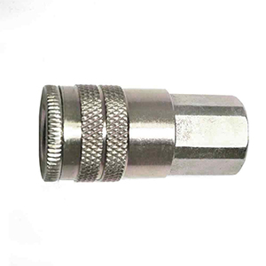 Interstate Pneumatics CH440 1/4" Industrial Steel Coupler X 1/4" Female Npt