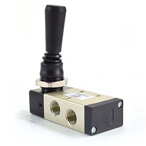 Interstate Pneumatics CVH7048 Pneumatic Hand Valve - 5 Port 4 Way 2 Position - 1/4" Npt